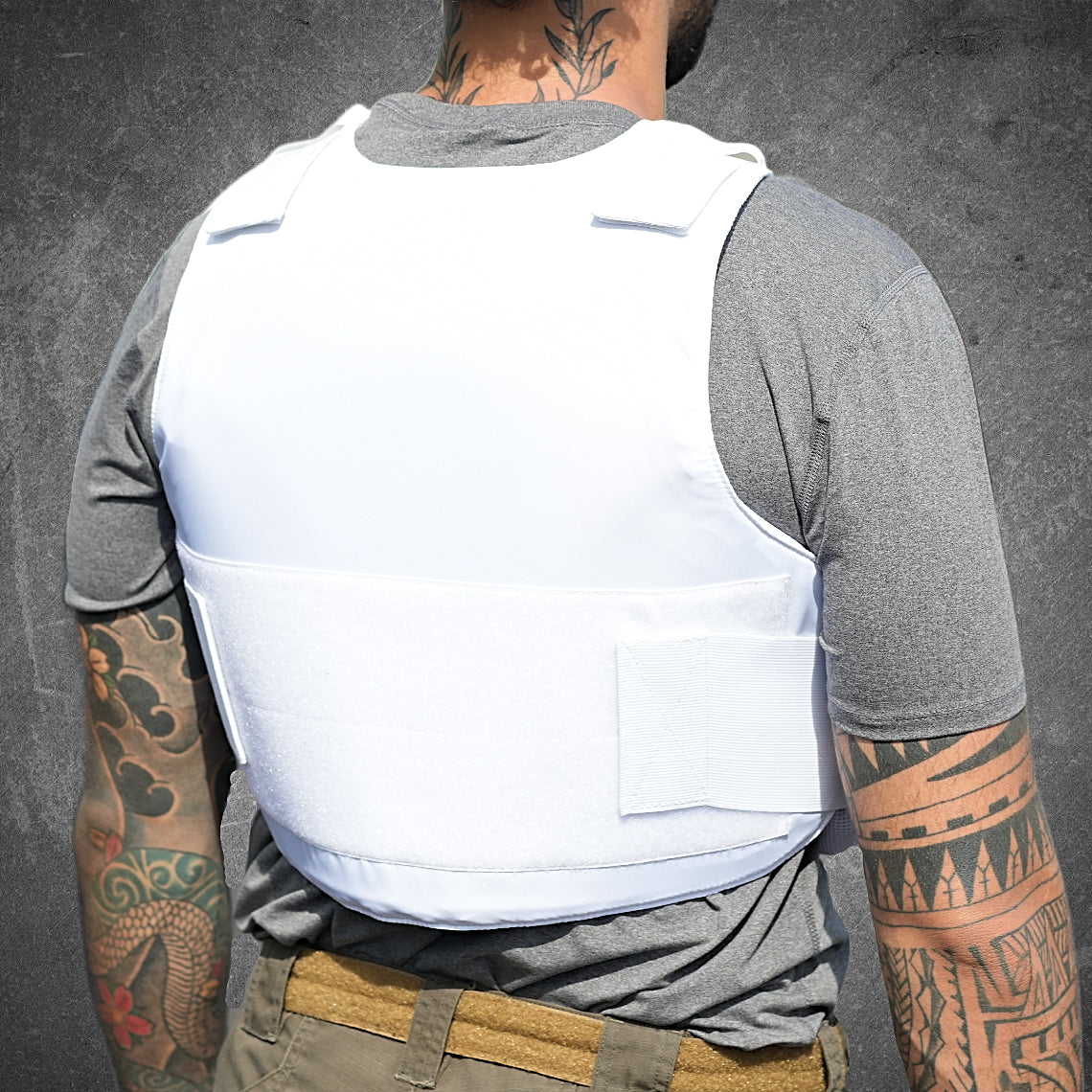 Varanus COVERT Vest, White, with IIIA Ballistic Panels