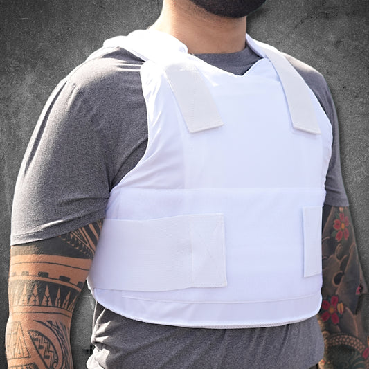 Varanus COVERT Vest, White, with IIIA Ballistic Panels